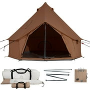 WHITEDUCK Regatta Canvas Bell Tent w/Stove Jack, Desert Red, 10', 100% Cotton, Waterproof 4-Season